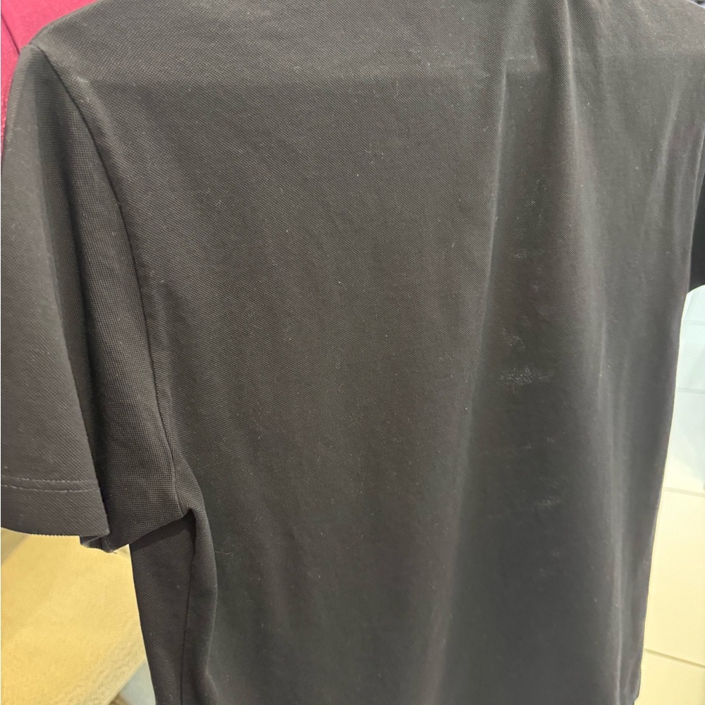 Versace Men's Black and Blue Polo Shirt - Picture 6 of 6
